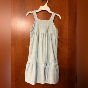 New Carter’s Girls' 4 Light Blue Textured Sun Dress